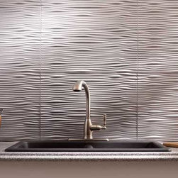 Fasade Waves, Brushed Aluminum - Home Decor