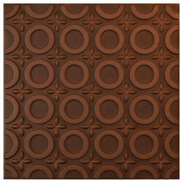 Abstract EnduraWall 3D Wall Panel, 12-Pack, Aged Metallic Rust