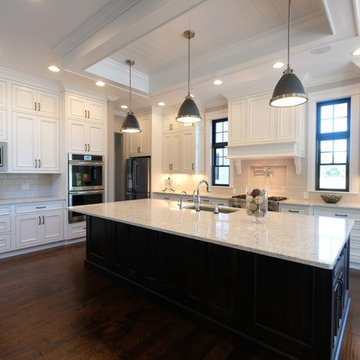 Dark Island White Kitchen