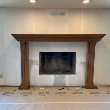 Custom Fireplace Mantel Piece - Process