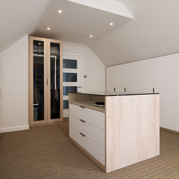 Loft converstion Master suite with bespoke dressing room, headboard & Ensuite