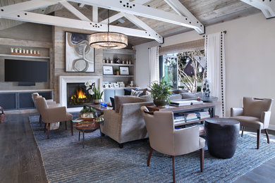 Country living room in Orange County.