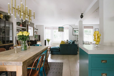 Inspiration for an eclectic kitchen in Sussex.