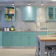 Brown Cabin Countertops