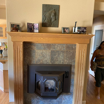 Fire Place Mantle Before