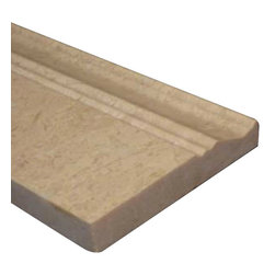 Crema Marfil Marble 3/4" Baseboard Molding Polished - Home Decor
