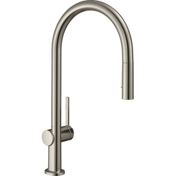 Hansgrohe 72801 Talis N 1.75 GPM 1 Hole Pull Down Kitchen Faucet - Steel Optic