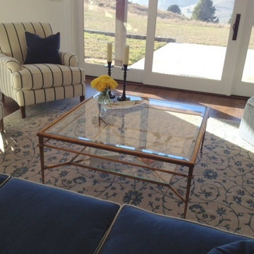 Hollywood Regency Coffee Table in California Living Room