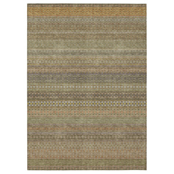 Machine Washable Indoor/Outdoor Chantille ACN527 Khaki 8' x 10' Rug