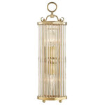 Hudson Valley Lighting - Hudson Valley Lighting MDS200-AGB Glass No.1, 2 Light Wall Sconce, Antique Brass - Manufacturer Warranty.1 YeaGlass No.1 2 Light W Aged Brass *UL Approved: YES Energy Star Qualified: n/a ADA Certified: YES  *Number of Lights: 2-*Wattage:60w E12 Candelabra Base bulb(s) *Bulb Included:No *Bulb Type:E12 Candelabra Base *Finish Type:Aged Brass
