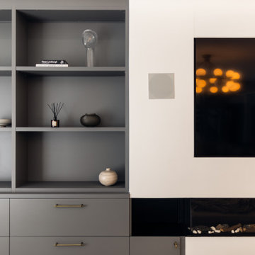Dust Grey Large Alcove Cabinets
