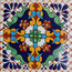 Buy 6x6 4 Pcs Puebla Talavera Mexican Tile At Burkina