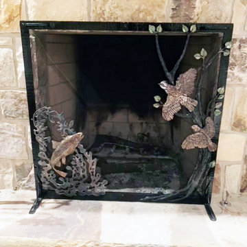 Fireplace tools and screens