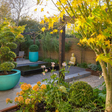 Japanese-inspired courtyard garden