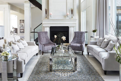 Inspiration for a living room remodel in Other