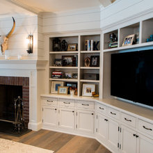 tv and fireplace