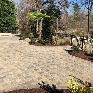 Concrete Paver Walkway & Fire Pit