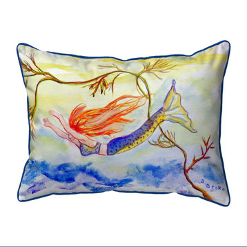 Diving Mermaid Large Indoor/Outdoor Pillow 16x20