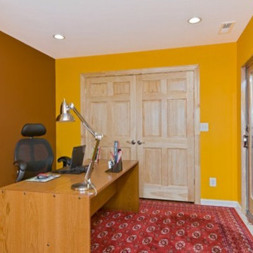 Contemporary Home in Annandale Adds Private Home Office and Den