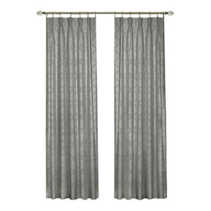 Marquee Pinch Pleat Curtain Panel Contemporary Curtains By