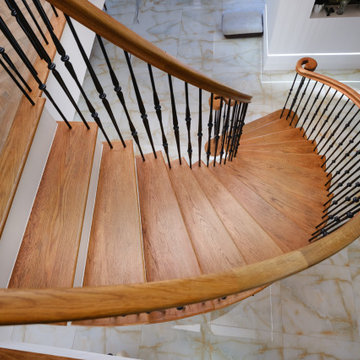 Curved Oak staircase