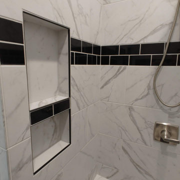 New Home Geneseo, IL Koch Cabinets Charcoal Blue Cambria Whitney 2021