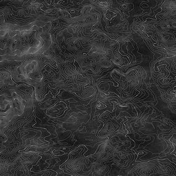 ELEVATION LINES, BLACK - Wallpaper
