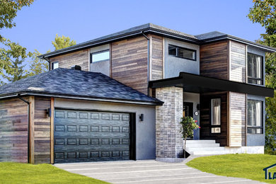 Example of a trendy exterior home design in Montreal