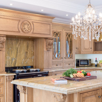 Classic, Sustainable-Wood Victorian Style Kitchen