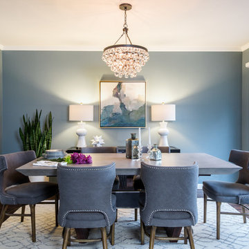Transitional Glamour Dining Room