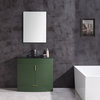 36" Vogue Green Bathroom Vanity, PVC
