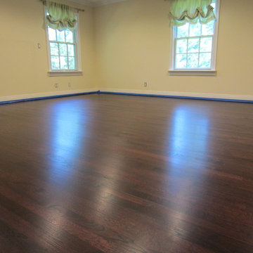 Manhasset Munsey Park home - Red Mahogany stain and Bona Traffic HD Satin!