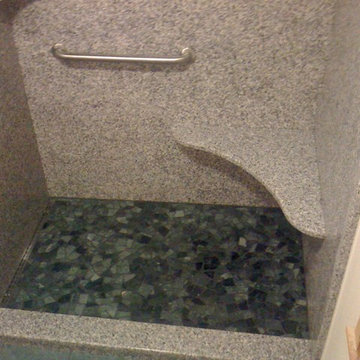 Holl Project - Bianco Sardo Slab Shower