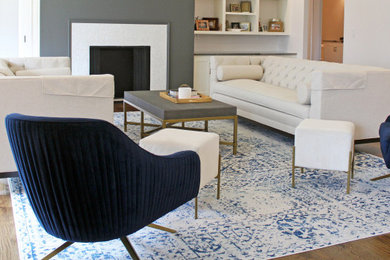 Inspiration for a living room remodel in Charlotte