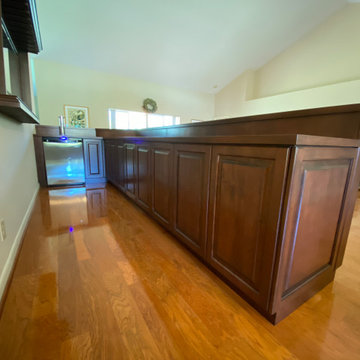 Custom wrap around bar and countertops