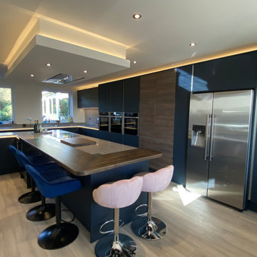 Matt Indigo Blue Kitchen