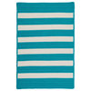 Colonial Mills Stripe It Braided Tr49 Turquoise 5x8