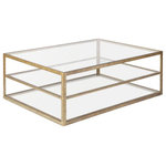 Elk Home - Elk Home H0115-7726 Stire, 54" Coffee Table - The Stire Coffee Table brings instant modern glamStire 54 Inch Coffee Gold/Clear *UL Approved: YES Energy Star Qualified: n/a ADA Certified: n/a  *Number of Lights:   *Bulb Included:No *Bulb Type:No *Finish Type:Gold/Clear