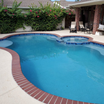 Stone Porch Lane Pool Remodel, Replaster & Retile
