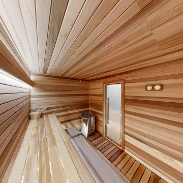 Wine Cellar to Cedar Sauna Suite — McLean, VA