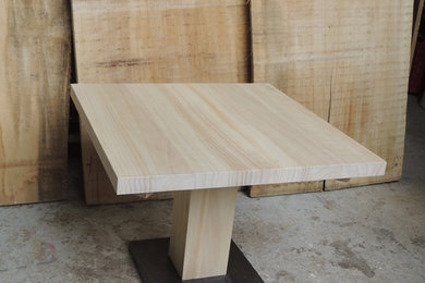 Table basse Peuplier Acier