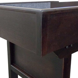 Rich Mocha Finish on the Liberty - Game Tables