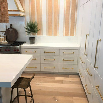Wire Brushed Rift White Oak Cabinets