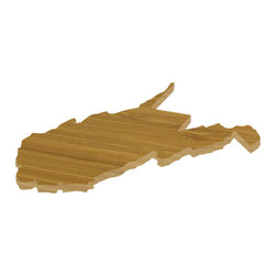 CuttingBoards.net - State Shaped Cutting Boards, Brown Richlite, West Virginia - Cutting Boards