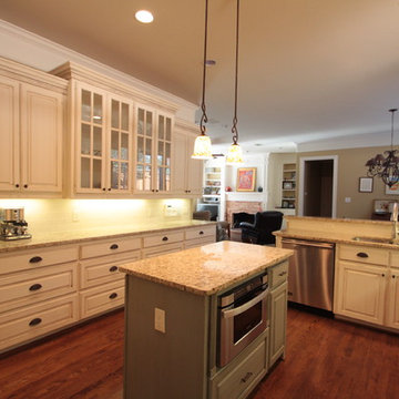White Cabinets Traditional Kitchen