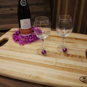 Michigan Maple Butcher Block Serving Platter with Handles