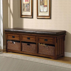 Coaster Furniture Large Storage Bench with Baskets - Products
