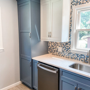 Glen Burnie Blue & White Kitchen Remodel