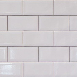 3" x 6" Beveled White Ice Bright Tile - Wall And Floor Tile