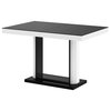 QUATRO Dining Table With Extension, Black/White